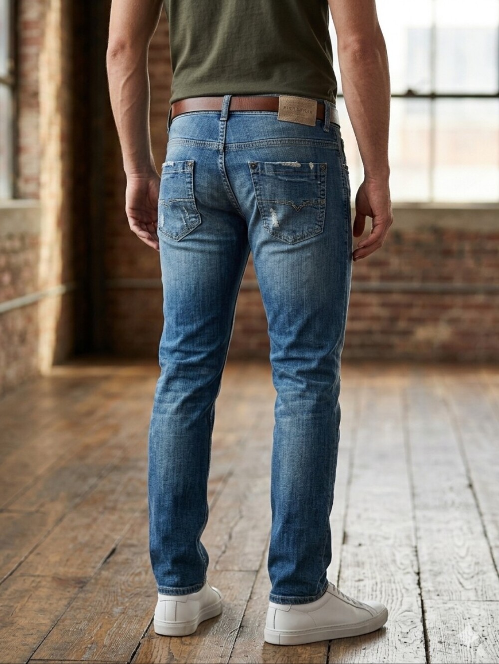 ESCAPISM Classic Blue Men's Jeans